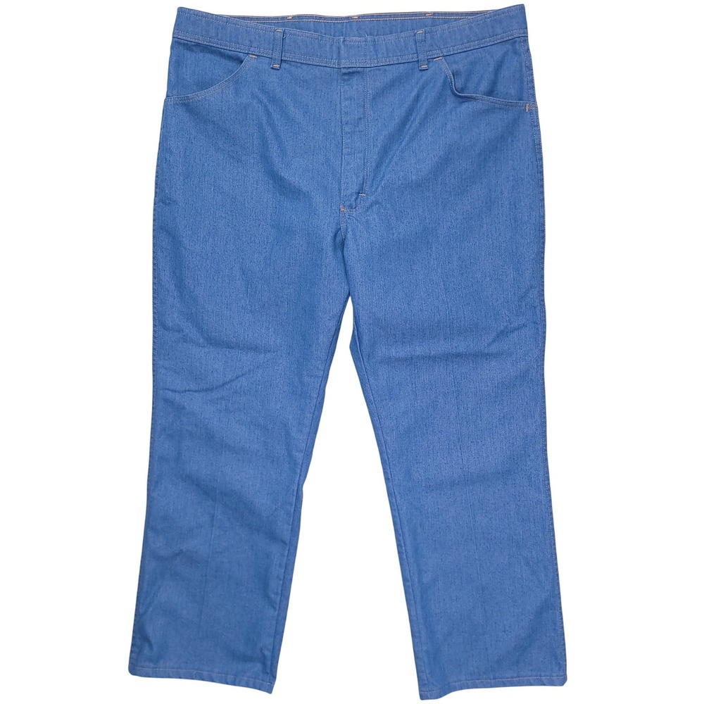 Wrangler Cowboy Mens Blue Jeans 41x28 Straight Leg Western Pants 85498LB